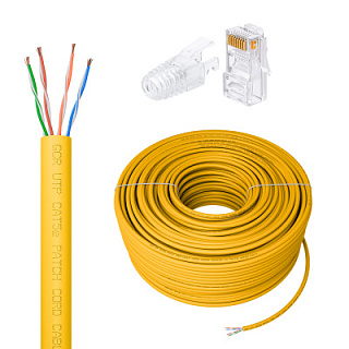 GCR PRO Cable LAN DIY twisted pair UTP cat.5e CCA + RJ-45 8p8c connectors