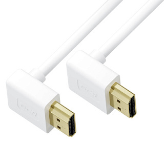 GCR PRO Cable SLIM HDMI 2.0 upper/upper angle shielding UHD 4K 60Hz 18Gbps