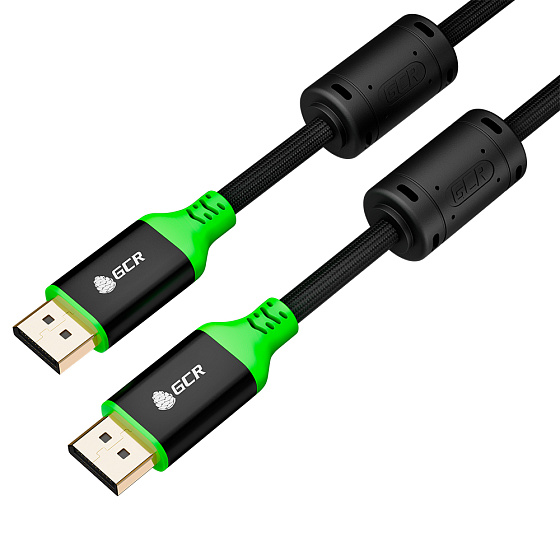 Купить GCR PRO Кабель PROF DP v1.4 ферриты 8K 60Hz 32 Гбит/с ECO Soft капрон AL корпус GCR-56286 — российского бренда GCR