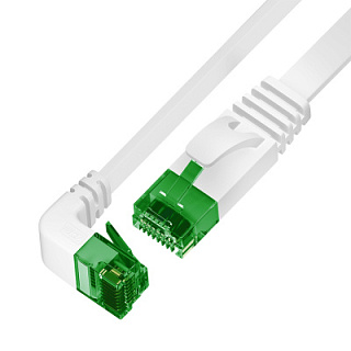 GCR PRO Patch cord flat PROF UTP cat.6 upper angle LSZH RJ45 T568B