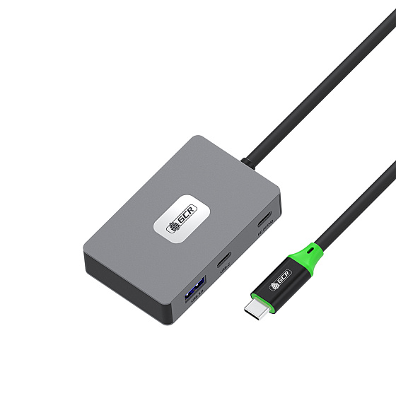Купить GCR PRO Док-станция 5в1 USB Type-C на 2*Type-C PD 100W/OTG + 3*USB3.0 GCR-57166 — российского бренда GCR