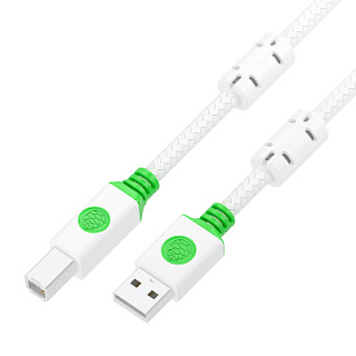GCR PRO Cable Nylon USB 2.0 AM/BM shielding with braid