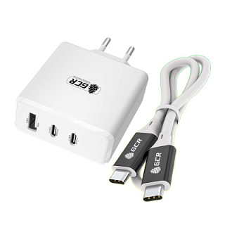 GCR PRO Set Power Charger 100W GaN QC/PD 3.0+TypeC Cable Thunderbolt 4/USB3.1