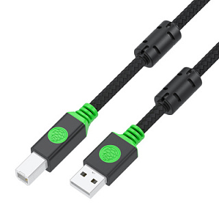 GCR PRO Cable Nylon USB 2.0 AM/BM shielding with braid