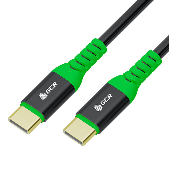 Купить GCR PRO Кабель Type-C/Type-C PD 60W быстрая зарядка силикон GOLD GCR-56372 — российского бренда GCR