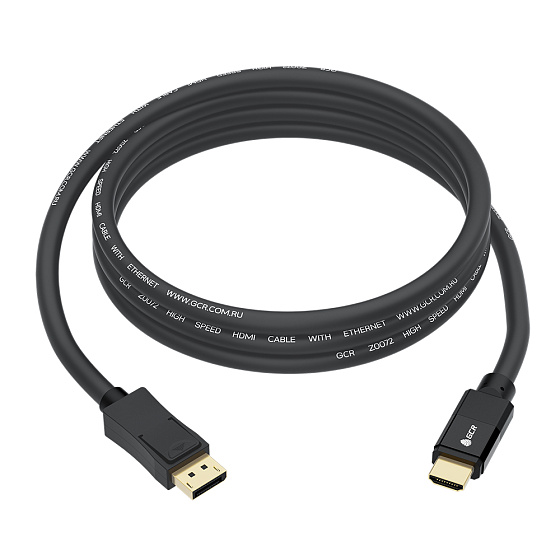 Купить GCR PRO Кабель переходник DisplayPort - HDMI UHD 4K 60Hz GCR-55529 — российского бренда GCR