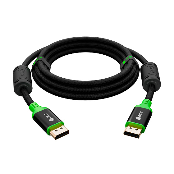 Купить GCR PRO Кабель PROF DP v1.4 ферриты 8K 60Hz 32 Гбит/с в оплетке нейлон AL корпус GCR-56291 — российского бренда GCR