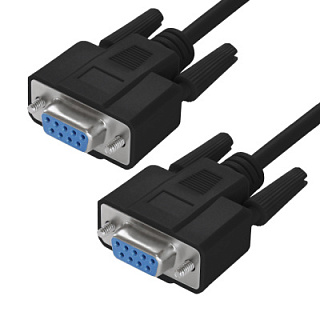 GCR PRO Cable RS-232 DB9 F/DB9 F 0-modem 30AWG shielding