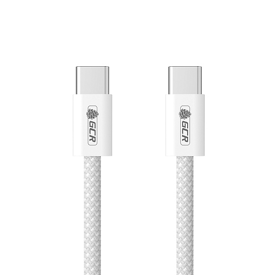 Купить GCR PRO Кабель Type-C/Type-C 100W PD быстрая зарядка в оплетке текстиль GCR-55683 — российского бренда GCR