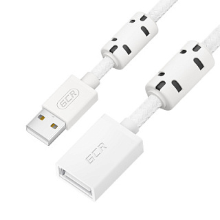 GCR PRO Extension Cable PROF USB 2.0 AM/AF nylon shielding with braid