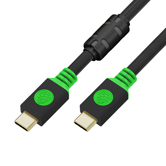 Купить GCR PRO Кабель PROF Type-C М/М PD 60W экран фольга/оплетка феррит GCR-58145 — российского бренда GCR