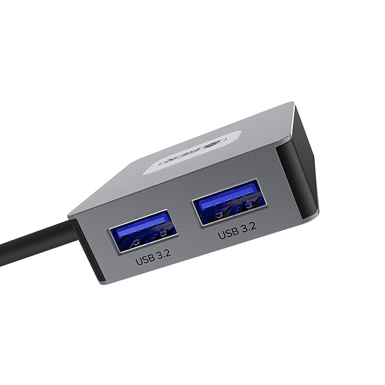 Купить GCR PRO USB-C HUB 4в1 переходник USB-C/USB-A на 4 порта USB 3.2 GCR-57168 — российского бренда GCR