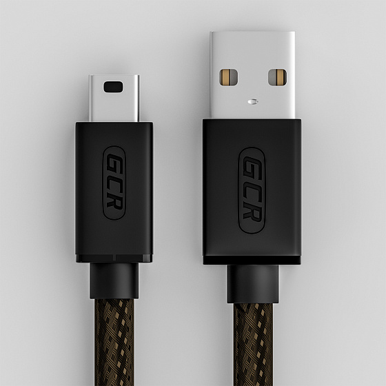 Купить GCR PRO Кабель PROF USB 2.0 AM/Mini B экран армирование GCR-51276 — российского бренда GCR