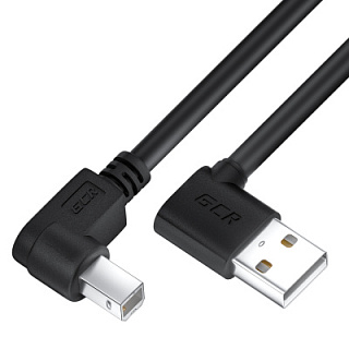 GCR PRO Cable USB 2.0 AM Left Corner / BM Left Corner