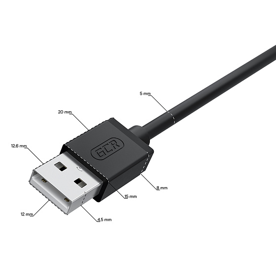 Купить GCR PRO Кабель PROF MicroUSB 2.0 феррит экран армирование GCR-56027 — российского бренда GCR