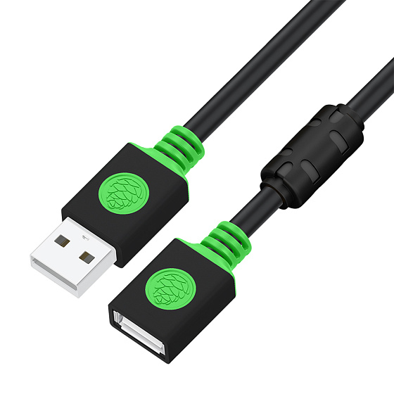 Купить GCR PRO Удлинитель PROF USB 2.0 AM/AF феррит экран армирование GCR-56223 — российского бренда GCR