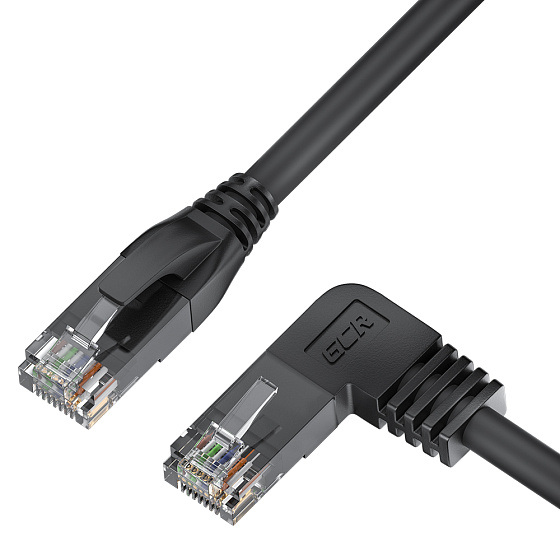 Купить GCR Патч-корд кат.5e UTP угол левый RJ45 T568B GCR-53152 — российского бренда GCR
