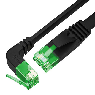 GCR PRO Patch cord flat PROF UTP cat.6 lower angle LSZH RJ45 T568B