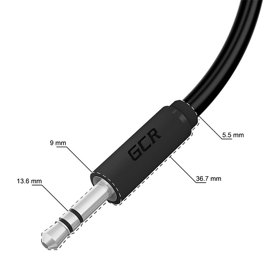 Купить GCR PRO Кабель переходник аудио jack 3.5mm / RCA x2 M/M GCR-53190 — российского бренда GCR
