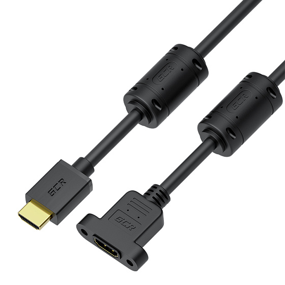 Купить GCR PRO Удлинитель PROF HDMI 2.0 4K крепление под винт ферриты 3Х экран GCR-56017 — российского бренда GCR