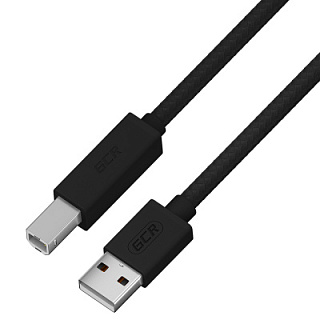 GCR PRO Cable Nylon USB 2.0 AM/BM shielding with braid