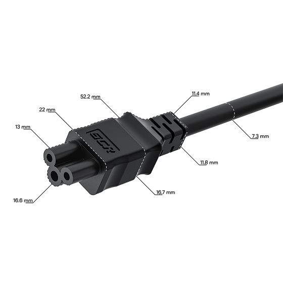 Купить GCR PRO Кабель питания PROF С14 - С5 медь GCR-55970 — российского бренда GCR