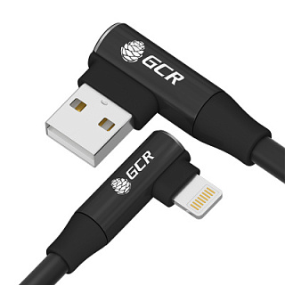 GCR PRO Cable Angled AM/Lightning short for PowerBank Max 2.4A Silicone