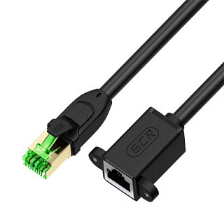 Cat6 Ethernet LAN Network Extension Cable RJ45 Male to Female With Screw Panel Mount