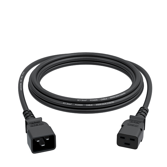 Купить GCR PRO Кабель питания PROF C19 - C20 медь GCR-56625 — российского бренда GCR