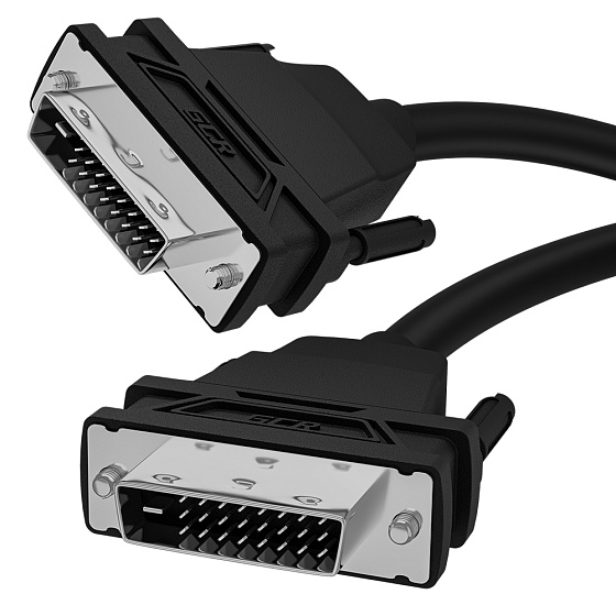 Купить GCR PRO Кабель DVI-D M/M 28 AWG 3Х экран фольга/оплетка GCR-52533 — российского бренда GCR
