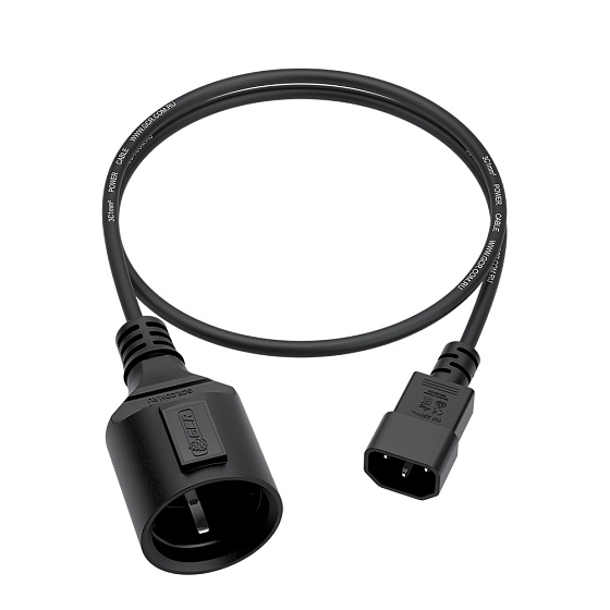 Купить GCR PRO Кабель питания переходник C14 - Schuko розетка медь GCR-56501 — российского бренда GCR
