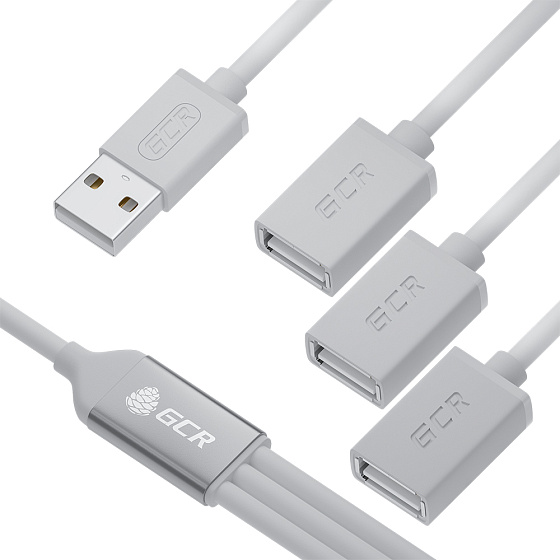 Купить GCR PRO USB Hub разветвитель на 3 USB порта GCR-53356 — российского бренда GCR