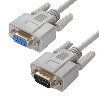 GCR PRO Extension Cable RS-232 0-modem DB9 M/DB9 F 30 AWG