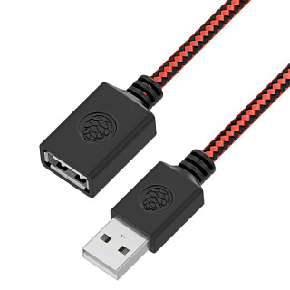 GCR PRO Extension Cable USB 3.0 AM/AF textile shielding