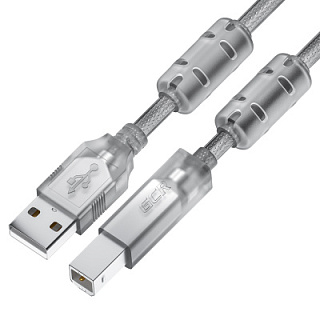 GCR PRO Cable PROF USB 2.0 AM/BM ferrites shielding with braid