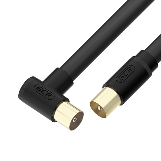 Купить GCR PRO Кабель антенный коаксиальный TV M/M угловой GCR-54892 — российского бренда GCR