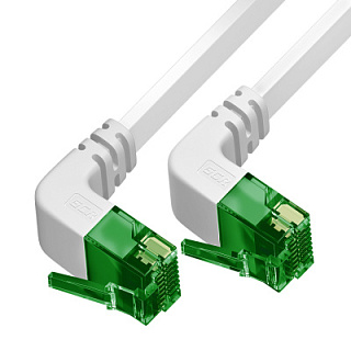GCR PRO Patch cord flat PROF UTP cat.6 lower/lower angle LSZH RJ45 T568B