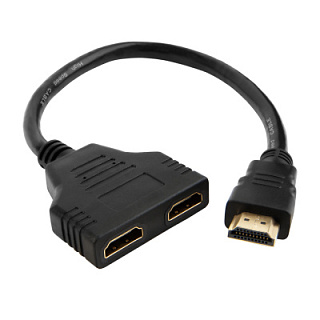 Кабель разветвитель HDMI v1.4 на 2 выхода Full HD 60Hz