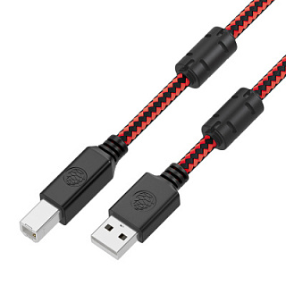 GCR PRO Cable USB 2.0 AM/BM shielding Textile