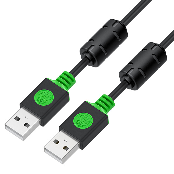 Купить GCR PRO Кабель PROF USB 2.0 AM/AM ферриты экран армирование GCR-55027 — российского бренда GCR