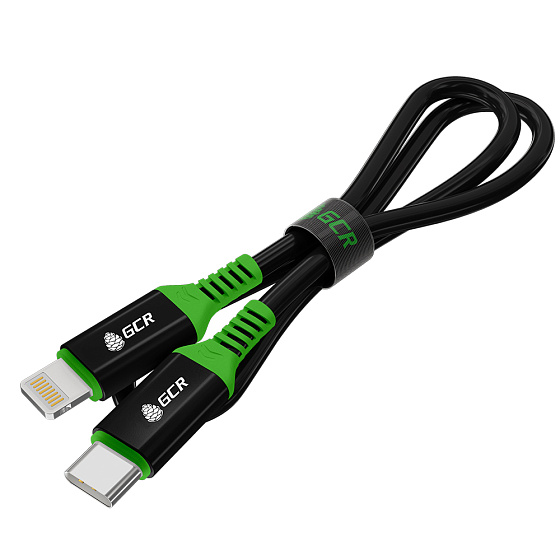 Купить GCR PRO Кабель TypeC/Lightning быстрая зарядка 18W PD для iPhone силикон GCR-54459 — российского бренда GCR