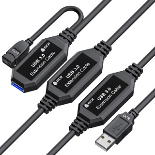 Greenconnect USB Extender 2.0 AM/AF, with two active signal amplifier, Premium, 24/22 AWG