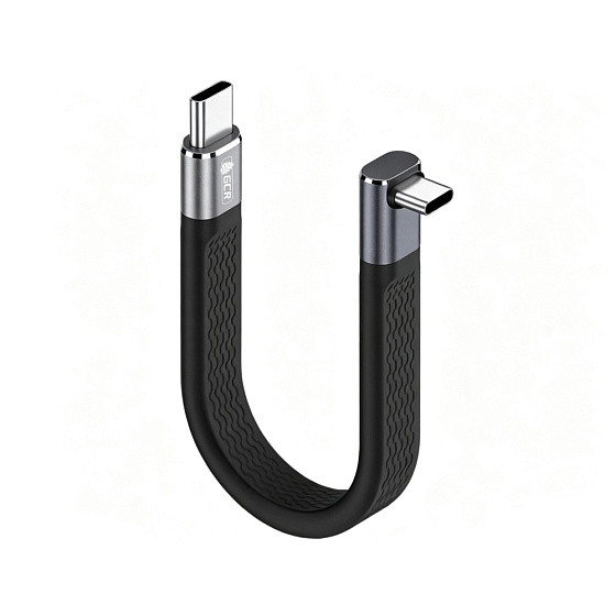 Купить GCR PRO Кабель USB4 Type-C плоский угловой 40Gbps 240W 8K60Hz GCR-58399 — российского бренда GCR