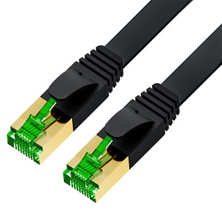 GCR PRO Patch cord flat LSZH PROF cat.7 FTP CU RJ45 GOLD T568B