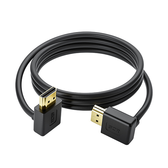 Купить GCR PRO Кабель SLIM HDMI 2.0 угол верхний/верхний экран UHD 4K 60Hz 18 Гбит GCR-52454 — российского бренда GCR