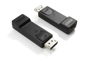 Адаптер переходник DisplayPort v1.2 20M - HDMI 1.4 19F 2K 60Hz 10 Гбит/с для подключения ТВ монитора