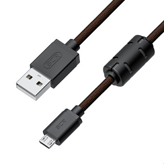 GCR PRO Cable PROF MicroUSB 2.0 Ferrite Shielding with braid