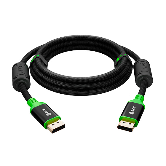 Купить GCR PRO Кабель PROF DP v1.4 ферриты 8K 60Hz 32 Гбит/с ECO Soft капрон AL корпус GCR-56286 — российского бренда GCR