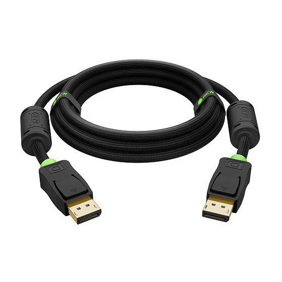 Купить GCR PRO Кабель PROF DP v1.4 ферриты 8K 60Hz 32 Гбит/с ECO Soft капрон GCR-56700 — российского бренда GCR