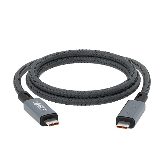 Купить GCR PRO Кабель USB4 Type-C 240W 40Гбит/с 8K60Hz в оплетке нейлон GCR-54952 — российского бренда GCR